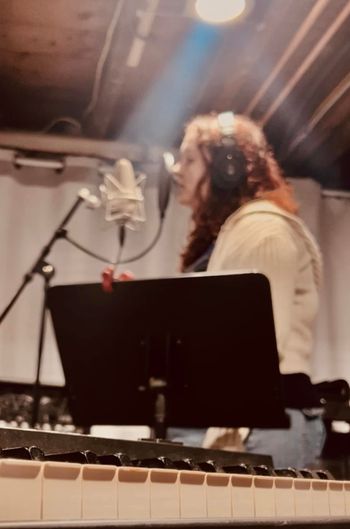 Imogene recording some vox at Marcel's Shred Shed, Worcester, MA

