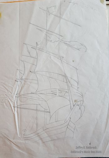The Cutter - pencil sketch -Jeffry R. Rothrock circa 1984

