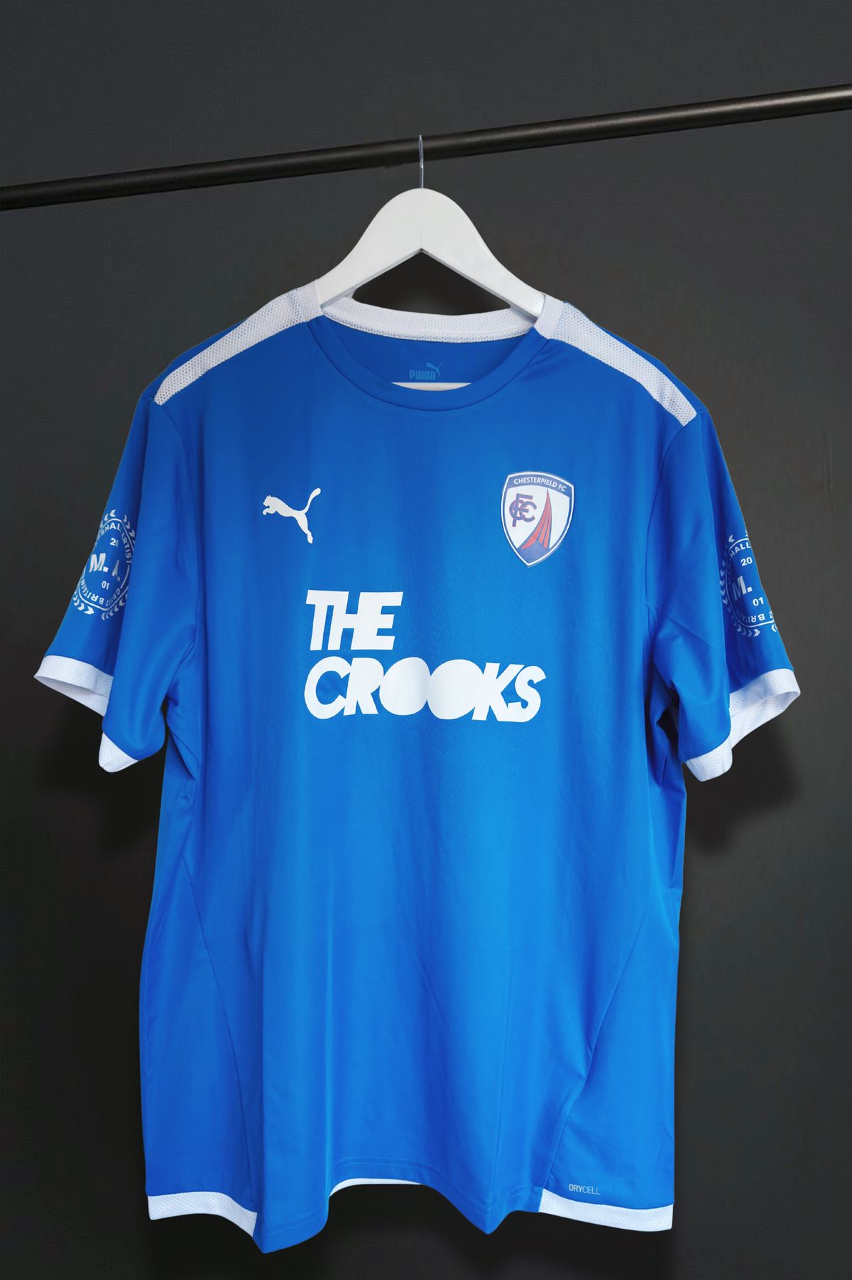 The Crooks x MA x Chesterfield FC football jersey