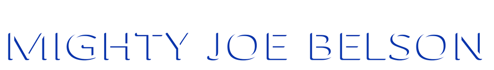 Mighty Joe Belson Logo in text form
