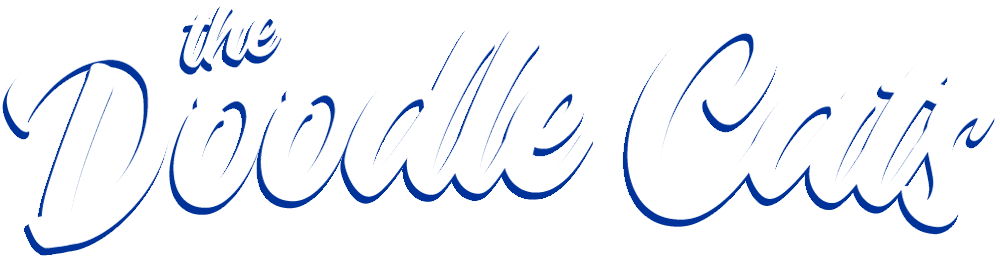 The Doodle Cats logo in stylized script text