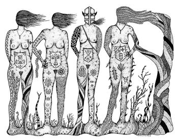 Warrior Women (Pen & Ink)
Original 16x20 /
Print 11x17
