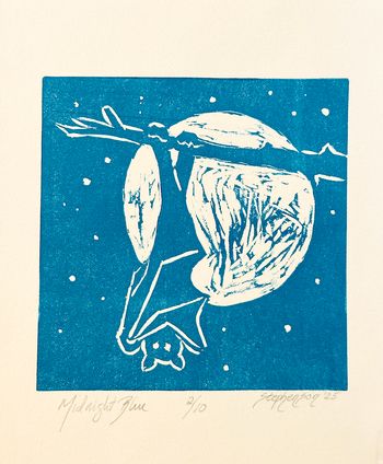 Midnight Blue
(Linocut)
