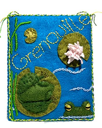 Grenouille -  - Fabric Art - SOLD
