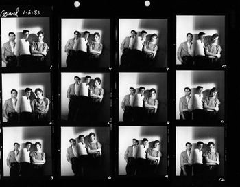 Gered Mankowitz photo session contact sheet

