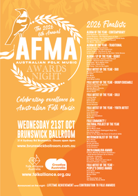 Abby May @ 2026 Australian Folk Music Awards
