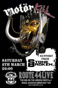 STONE BROKEN Supporting MOTORKILL