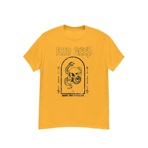 GSM Skull & Snake Tee (Soft Yellow)