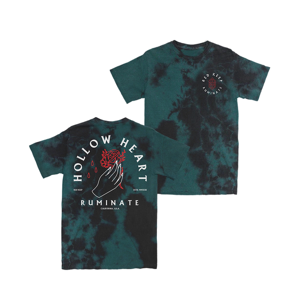 Hollow Heart Tie-Dye T-Shirt