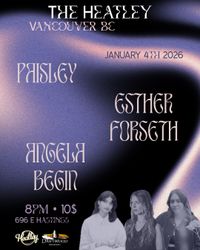 Live @ The Heatley - Paisley, Esther Forseth & Angela Begin
