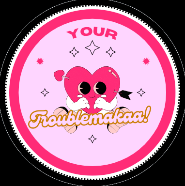 Troublemakaa Sticker (Valentines Edition)