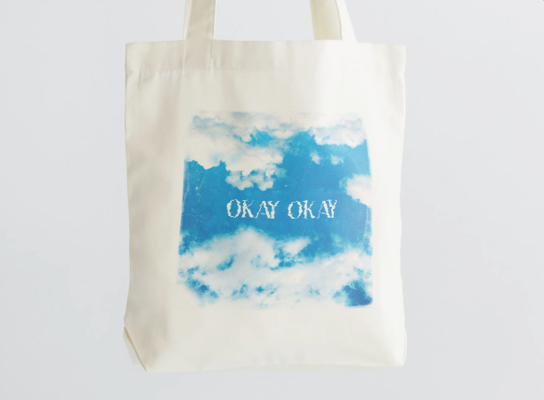 an "OKAY" Tote Bag