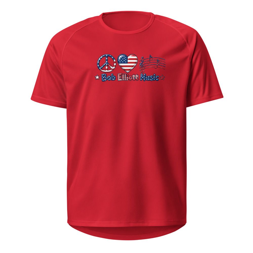 Patriotic Bob Elliott Music Sports Tee