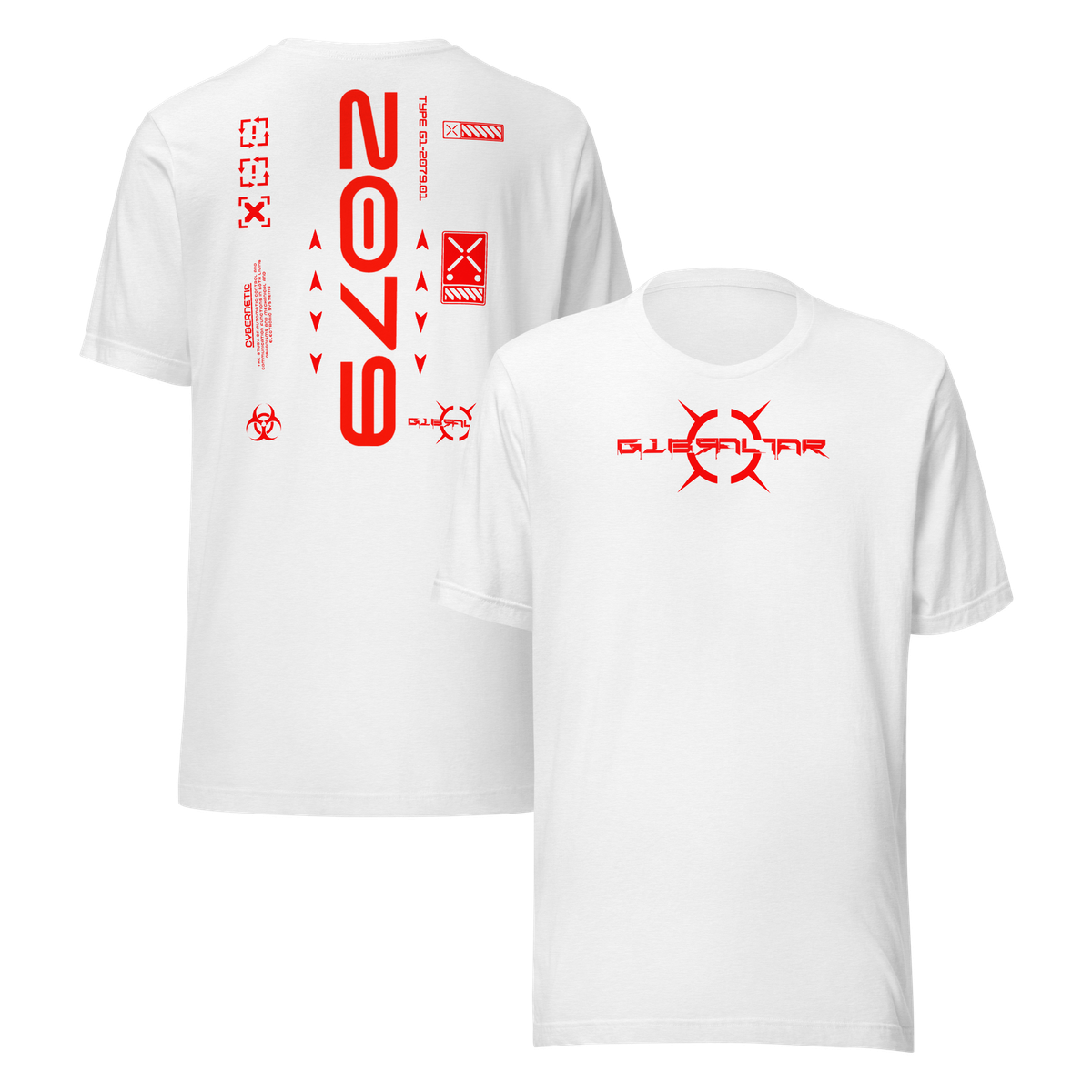 Classic 2079 Tee White/Red