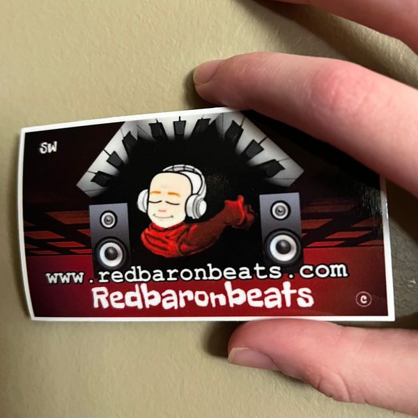 Redbaronbeats.com logo sticker