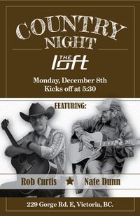 Rob Curtis Band and Nate Dunn 