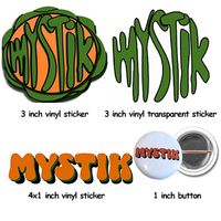 Stickers and Button Set