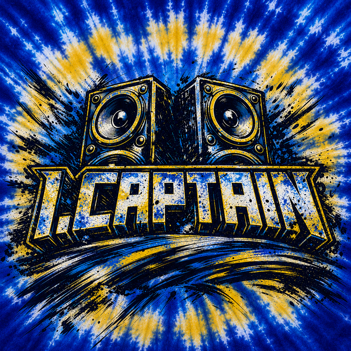 I, Captain Tie-Dye Sticker