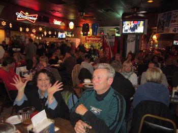 Standing room only! Hi Mom and Dad!!!
