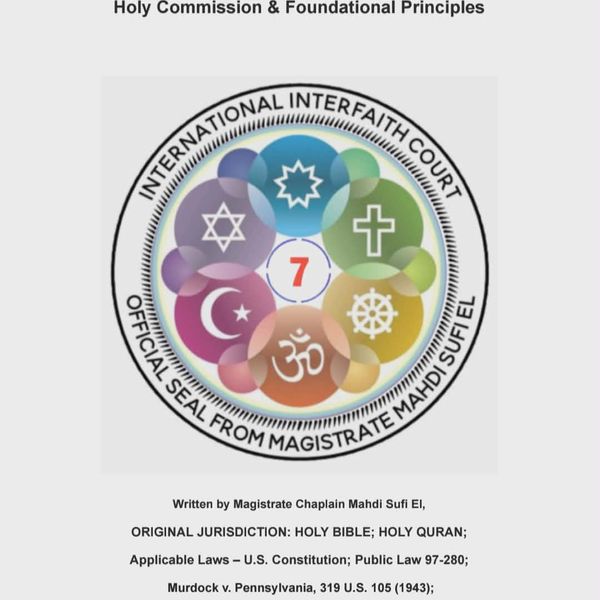 Interfaith Court Standard Operation Procedure Manual (IIC SOP)