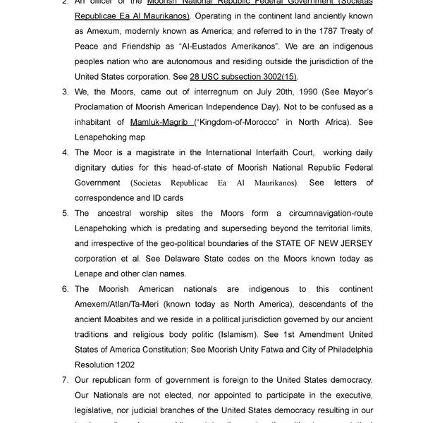 Noble: Magistrate Mahdi-Sufi :El Affidavit of Fact