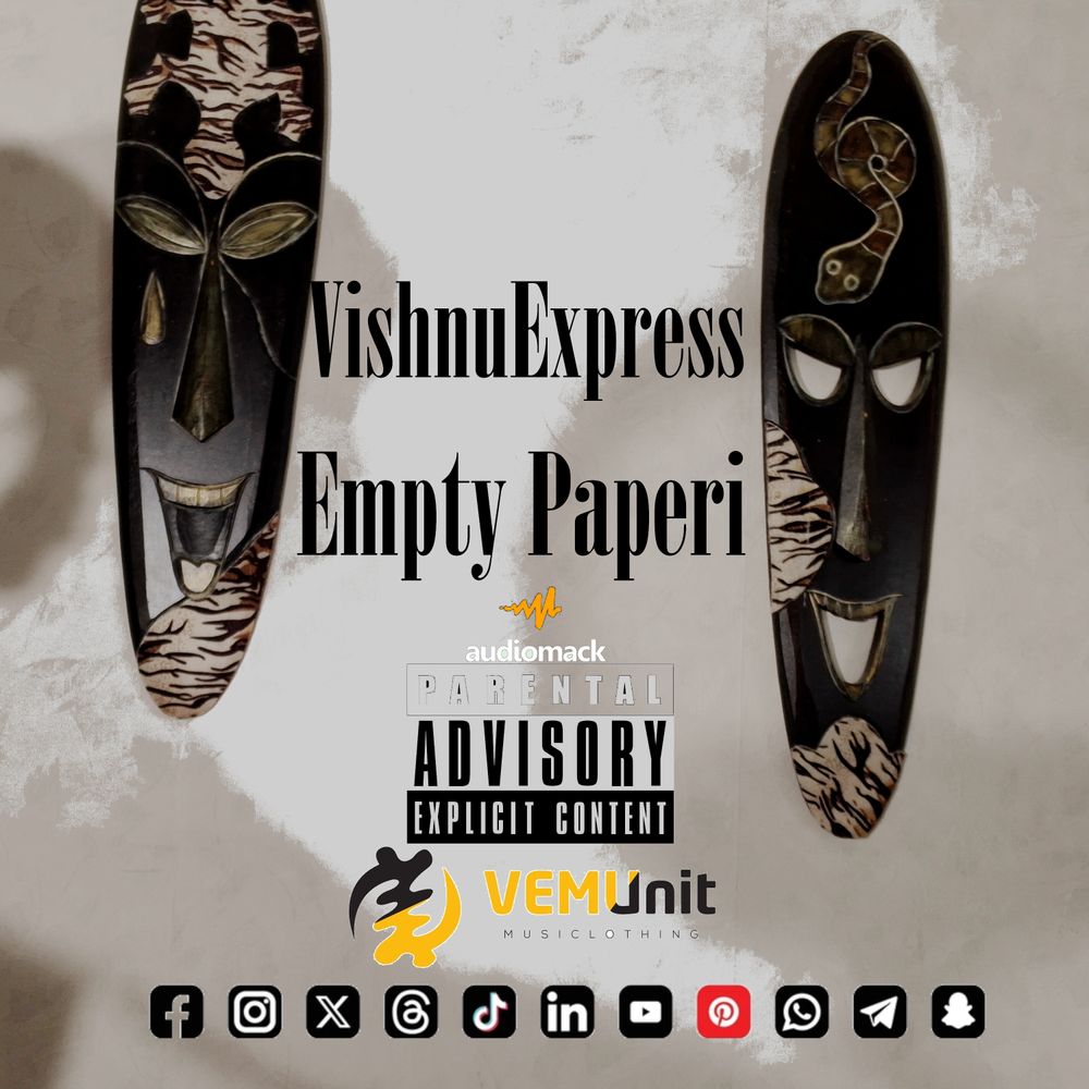 “Empty Paperi” is a dark, emotionally charged Afro‑Hip‑Hop single from VishnuExpress, released under VEMUnit/VEMusic and produced by NiiKu.&nbsp;  Blending gritty Afro‑Juju textures. 