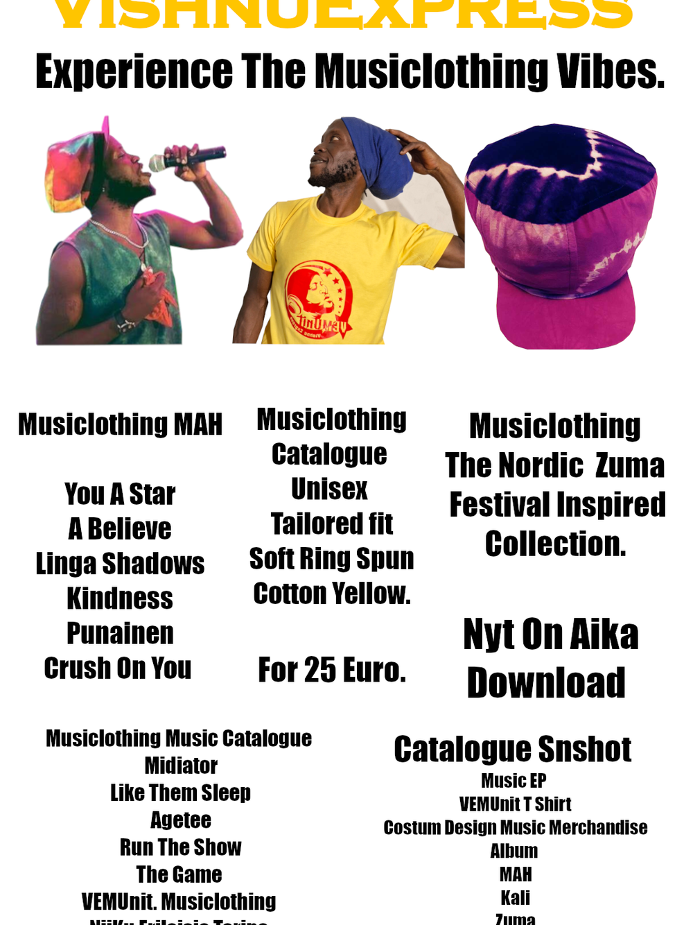 Black Lotus, Run The Show, VishnuExpress, Afrobeat, Highlife, Dancehall, Hip Hop, NiiKu, Music Producer, Fashion Designer, Live Performances, Spoken Word, Indie Artist, Music Videos, Afro Dan