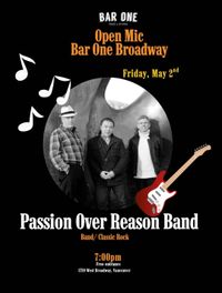 Passion Over Reason @ Bar One