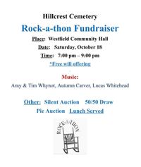 Hillcrest Cemetery Rock-a-Thon Fundraiser