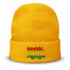 12" Cuffed Knit Rasta logo Beanie