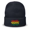 12" Cuffed Knit Rasta logo Beanie