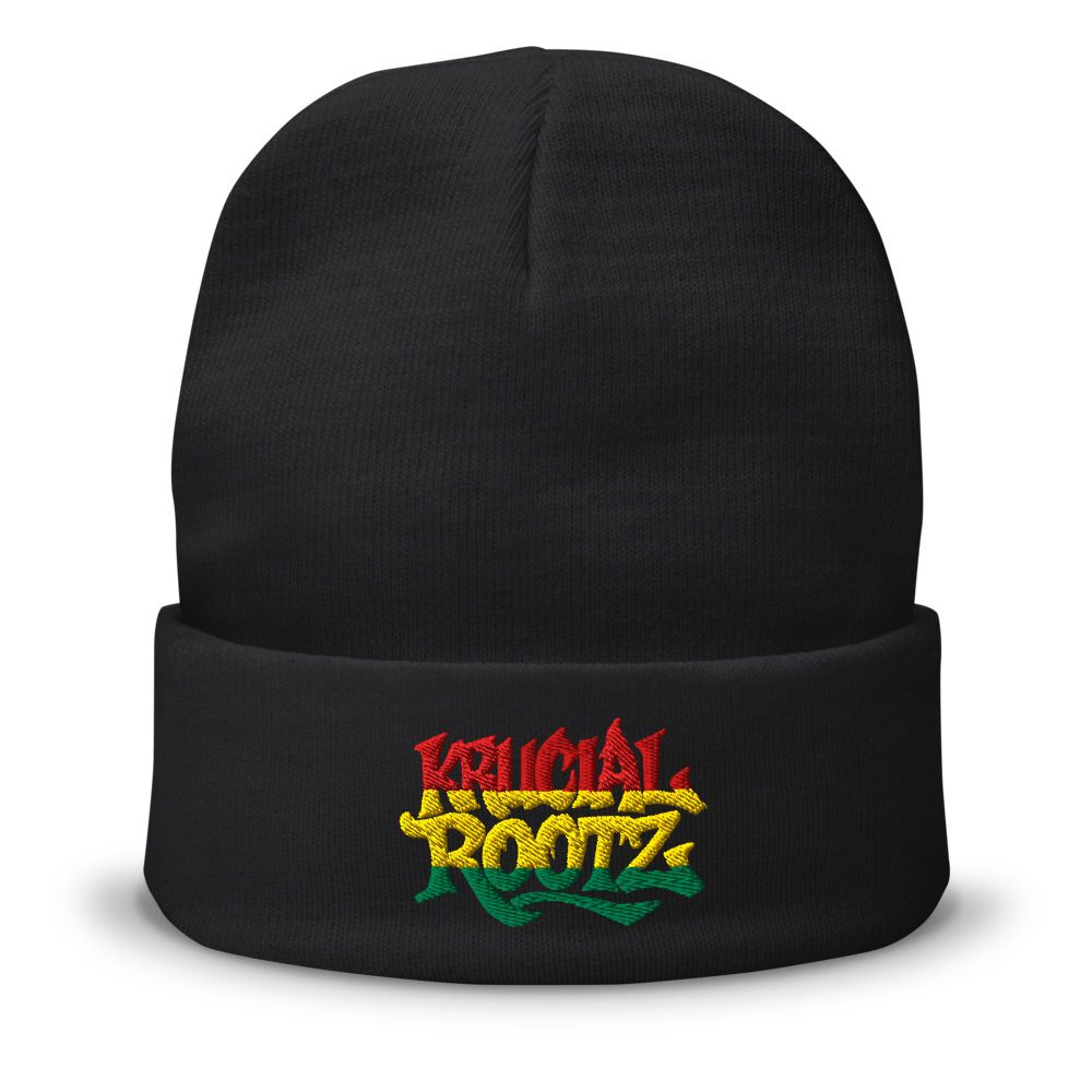 12" Cuffed Knit Rasta logo Beanie