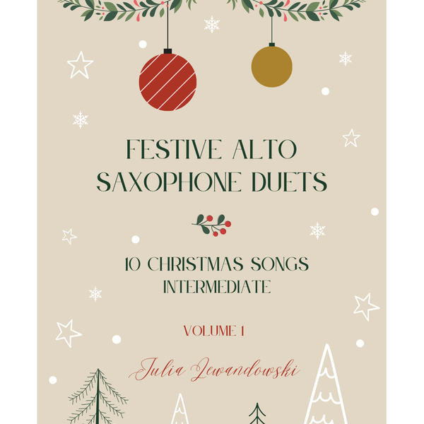 Festive Alto Saxophone Duets, Intermediate, Vol. 1