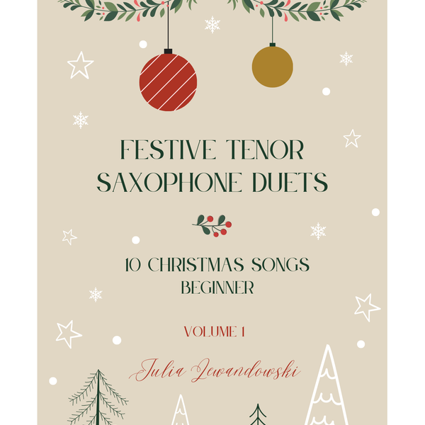 Festive Tenor Saxophone Duets, Beginner, Vol. 1