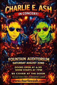 Charlie E. Ash in concert at Fountain Auditorium