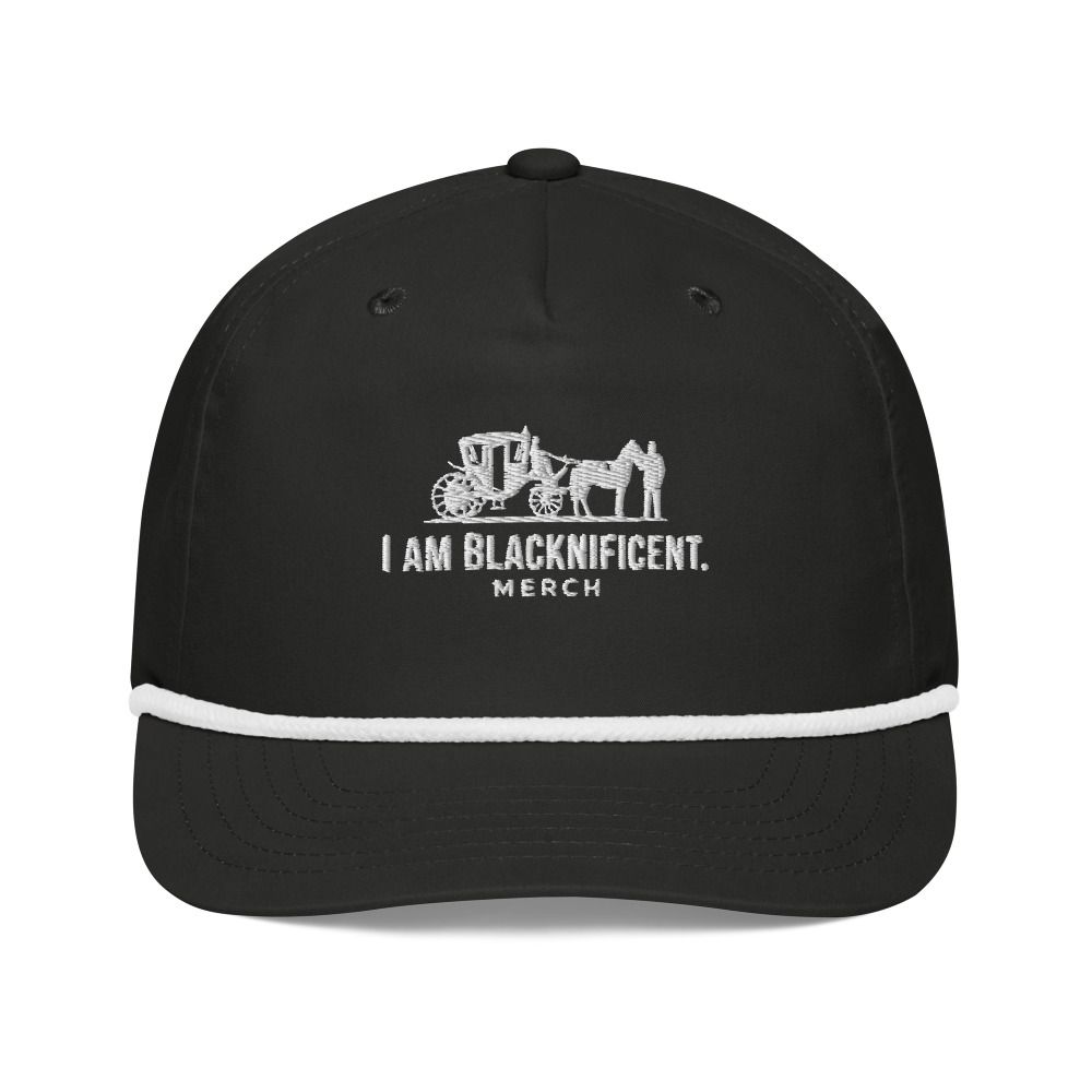 Blacknificent  Golf Rope Cap