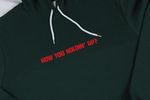 HYHU? Pullover Puff Vinyl Hoodie