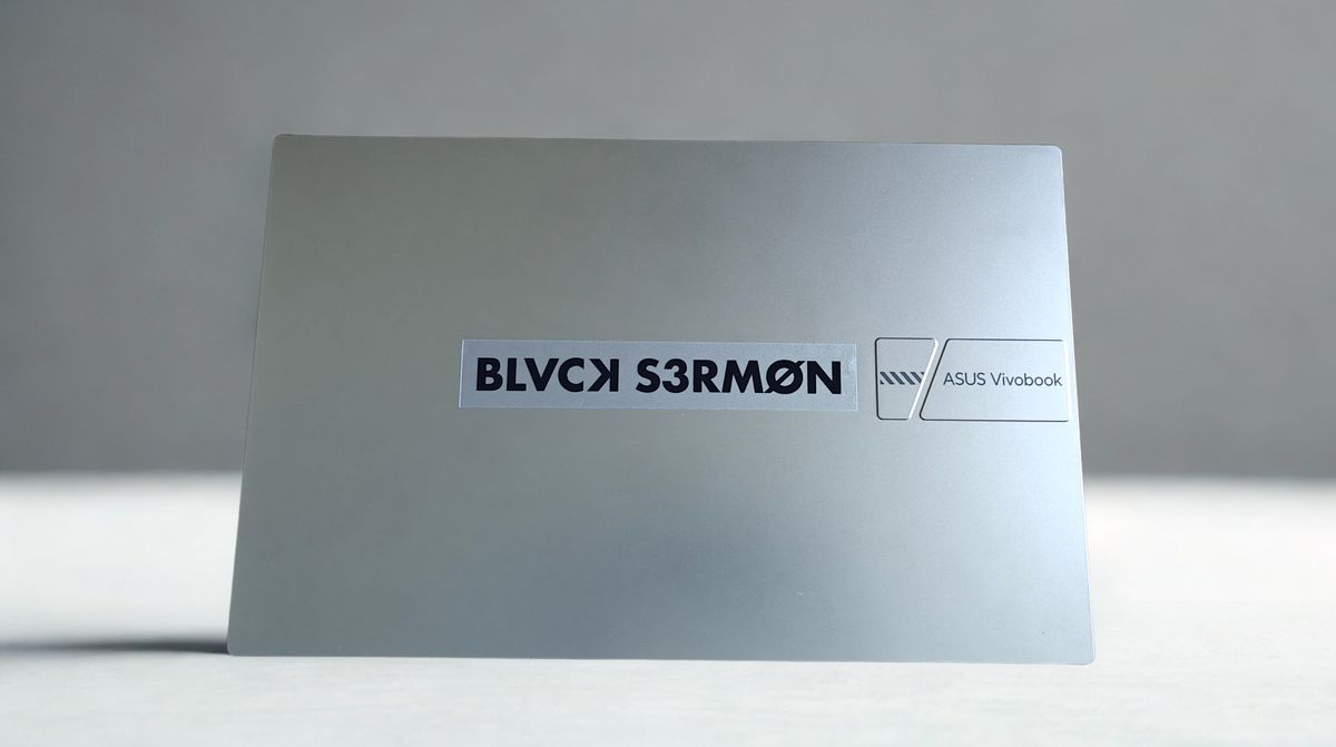 BLVCK S3RMØN transparent sticker
