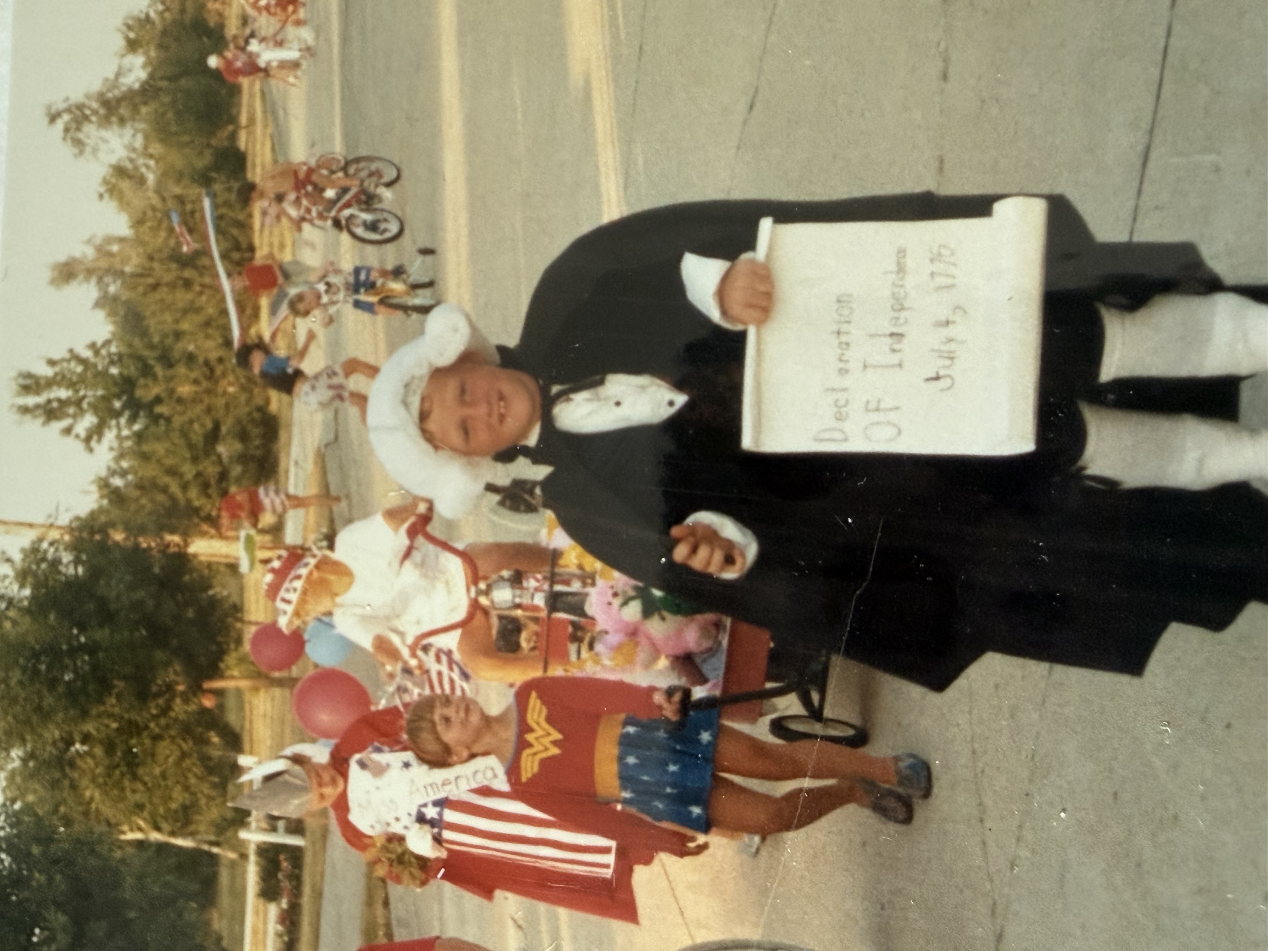 Patrick Tape Fleming as George Washington 4th of July Parade 