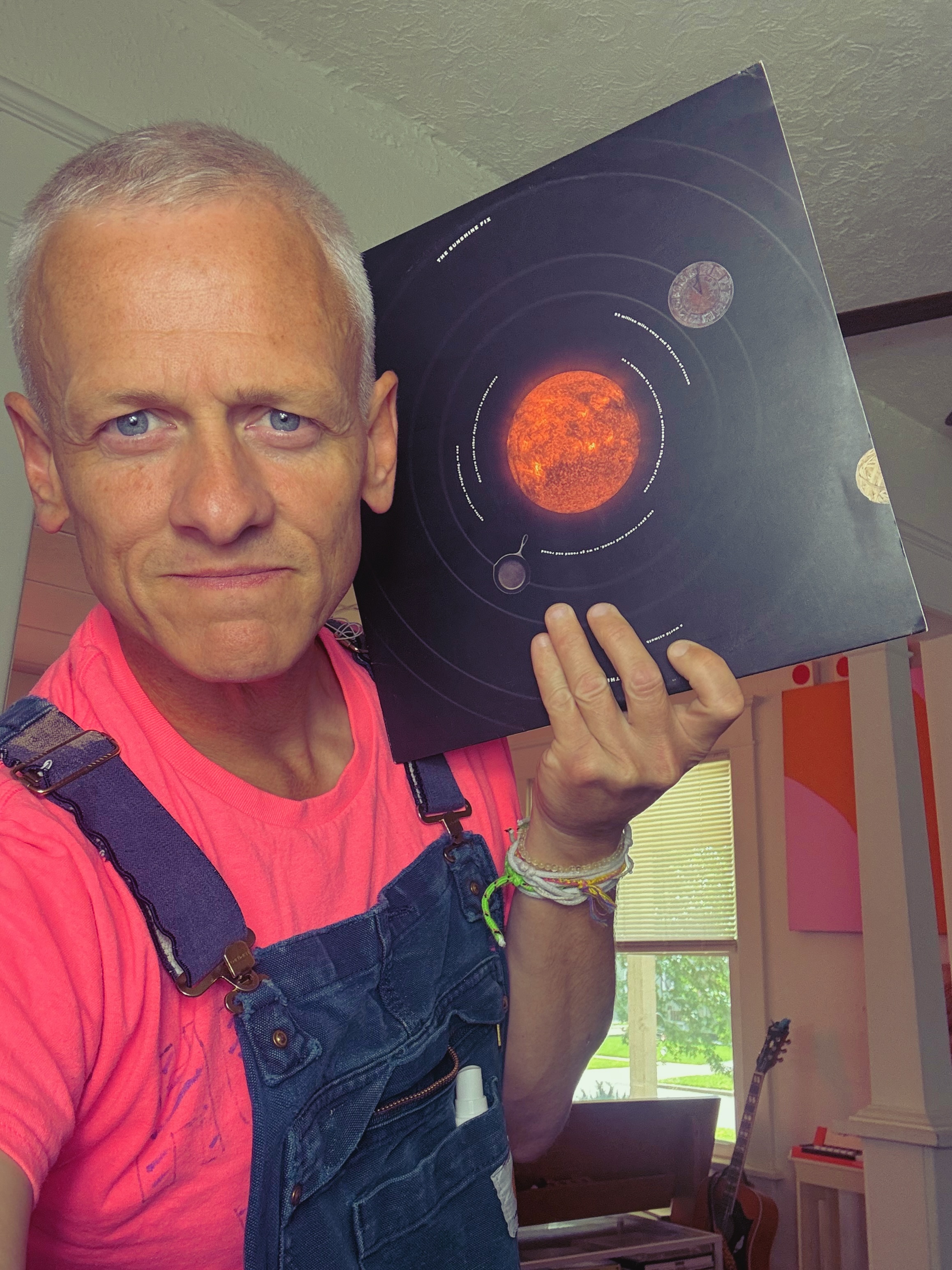 Patrick Tape Fleming with a Copy of Age Of The Sun by the Sunshine fix