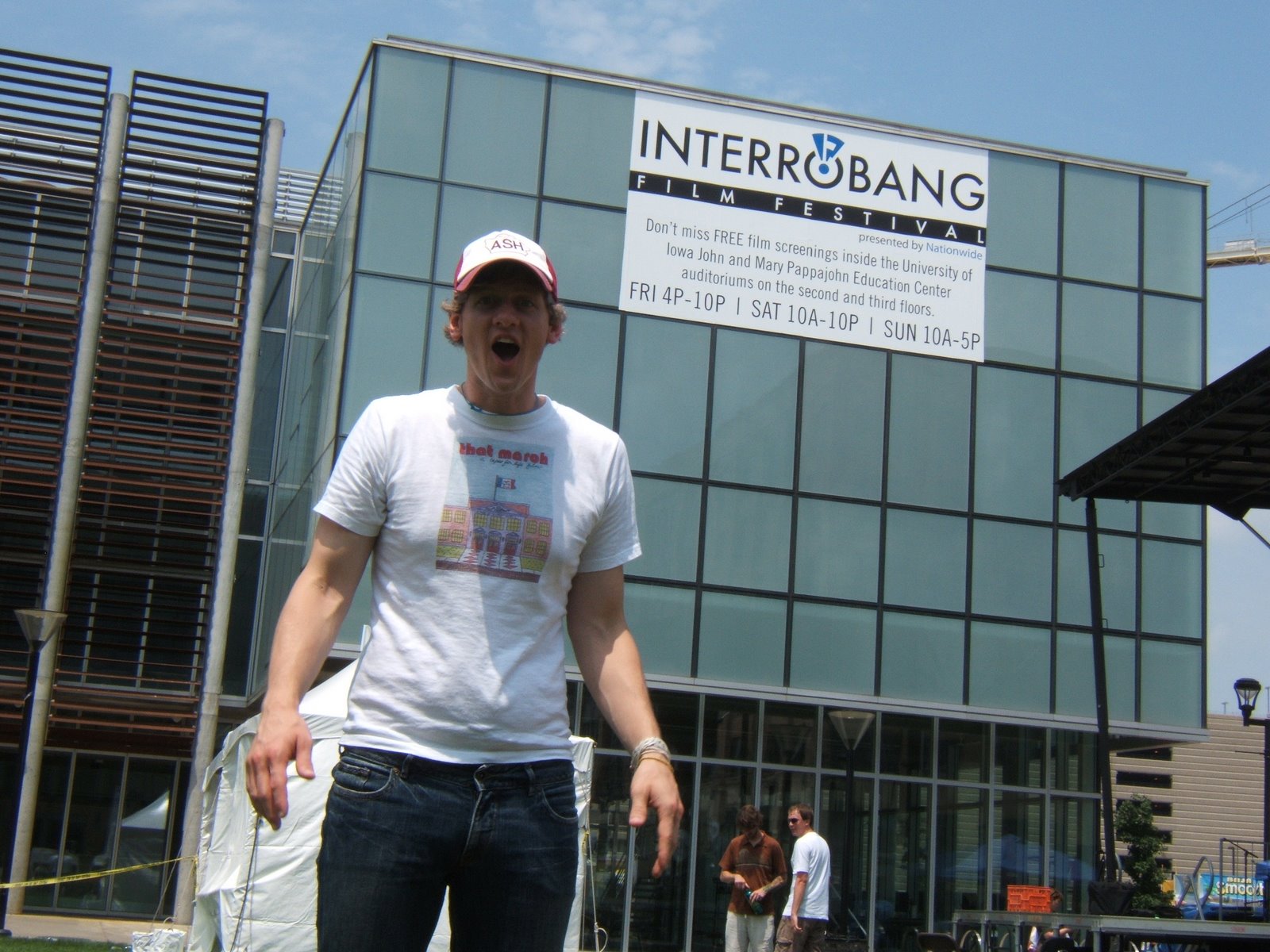 Patrick Tape Fleming at the Interrobang FIlm Festival Iowa Film Maker of the year 2009