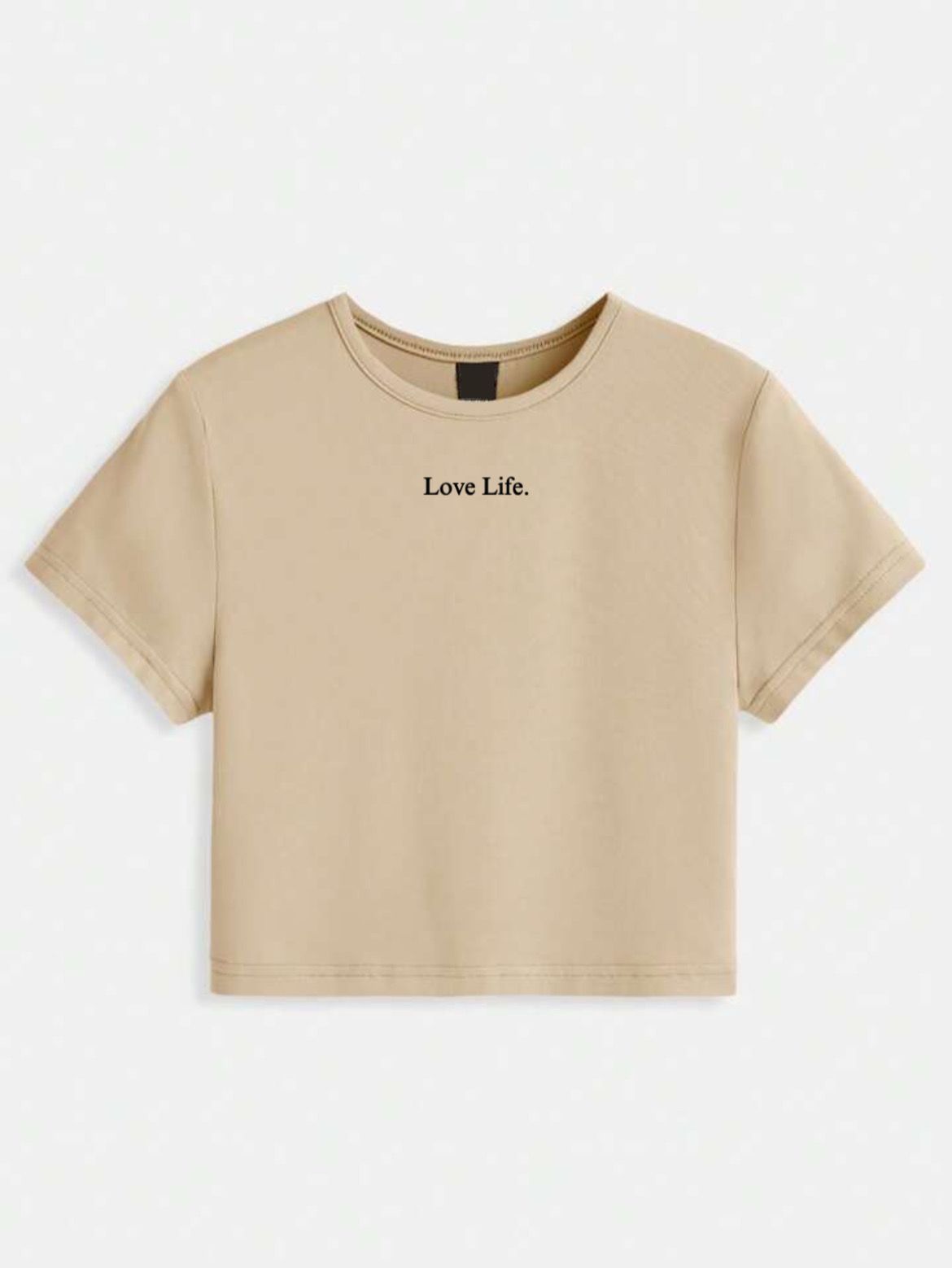 Love Life Crop Top Tee 🖤