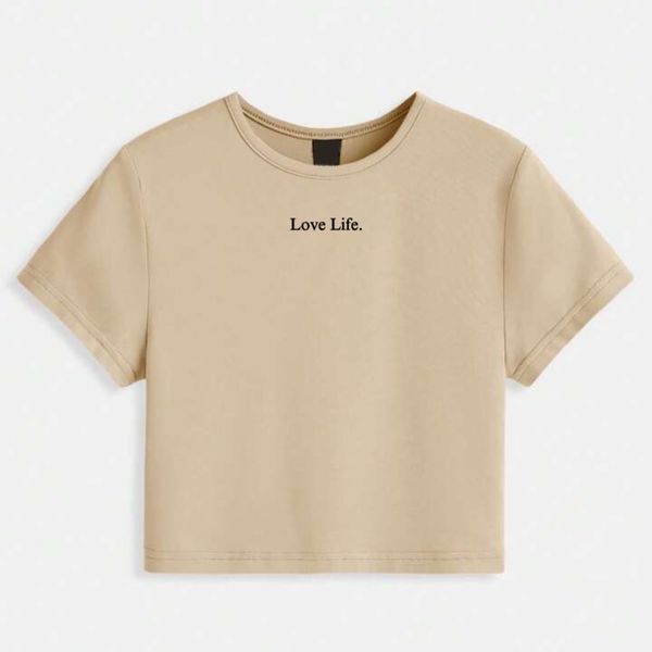 Love Life Crop Top Tee 🖤
