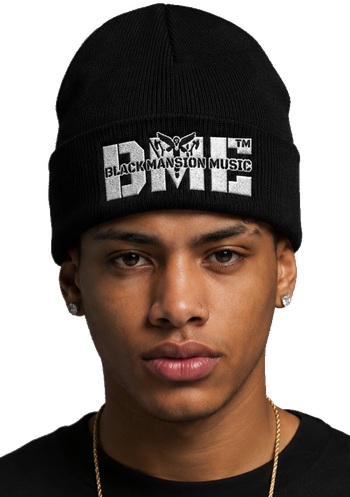BLACK MANSION MUSIC (OUR MUSIC LABEL ) BEANIE
