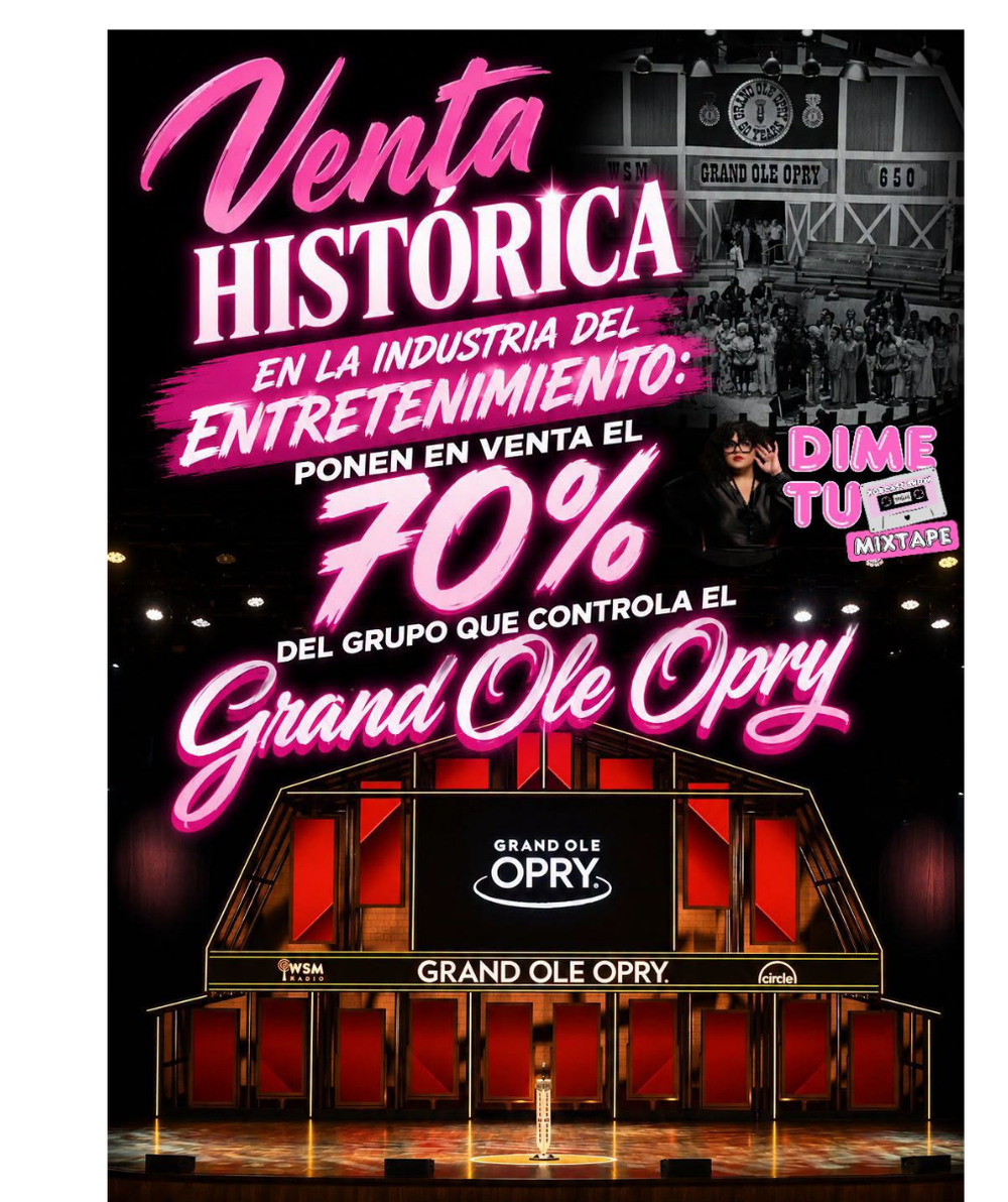 Ryman Hospitality pone en venta el 70% del grupo que controla el Grand Ole Opry