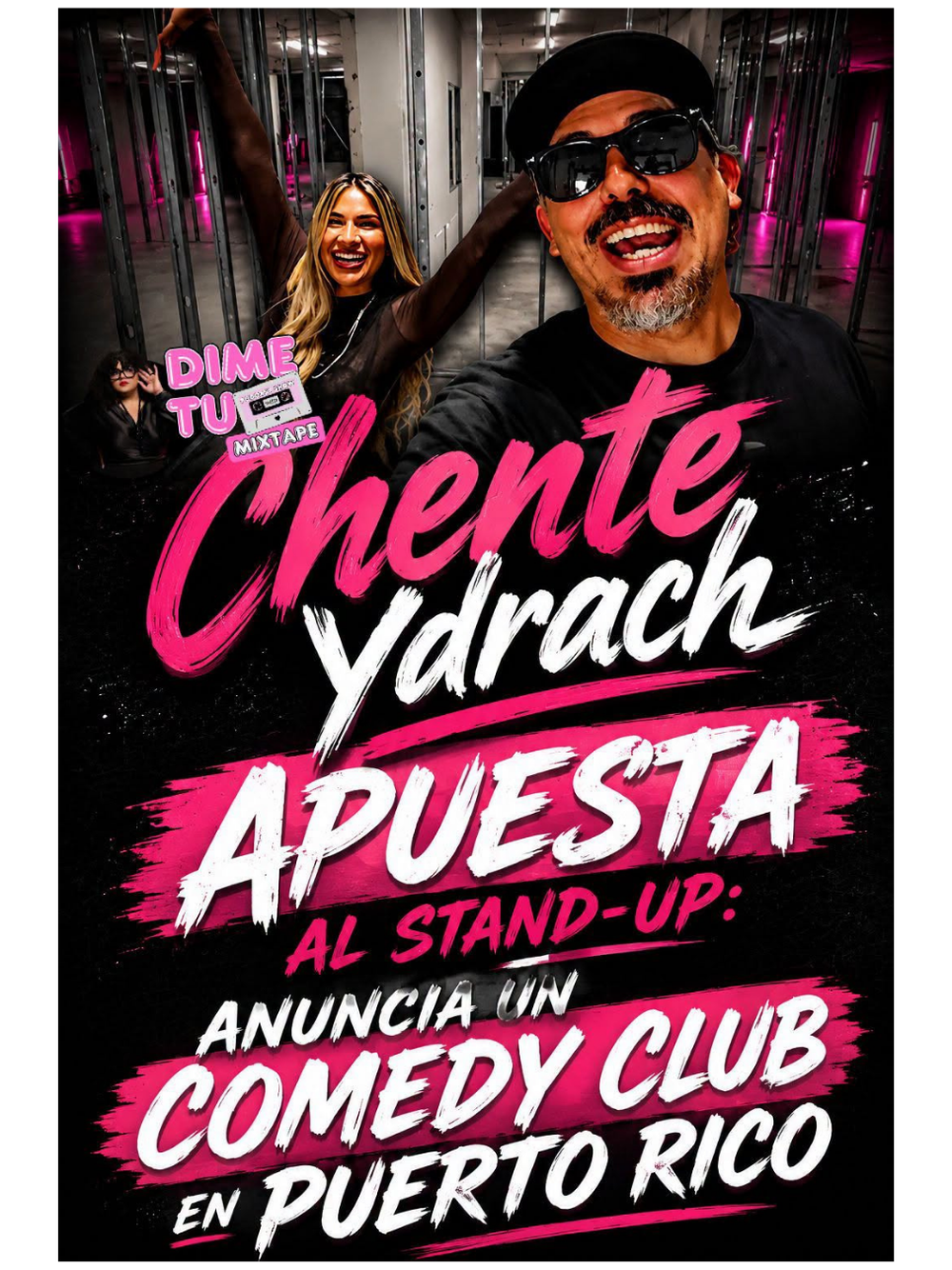 Chente Ydrach apuesta al stand-up: anuncia un comedy club en Puerto Rico y expande su negocio del entretenimiento