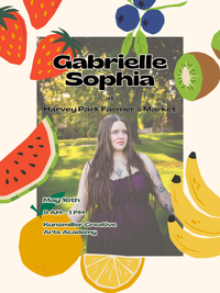 Gabrielle Sophia at Harvey Park Farmer's Market