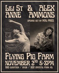 Lili St Anne, Alex Ammons, Mal Price at Flying Pig Farm