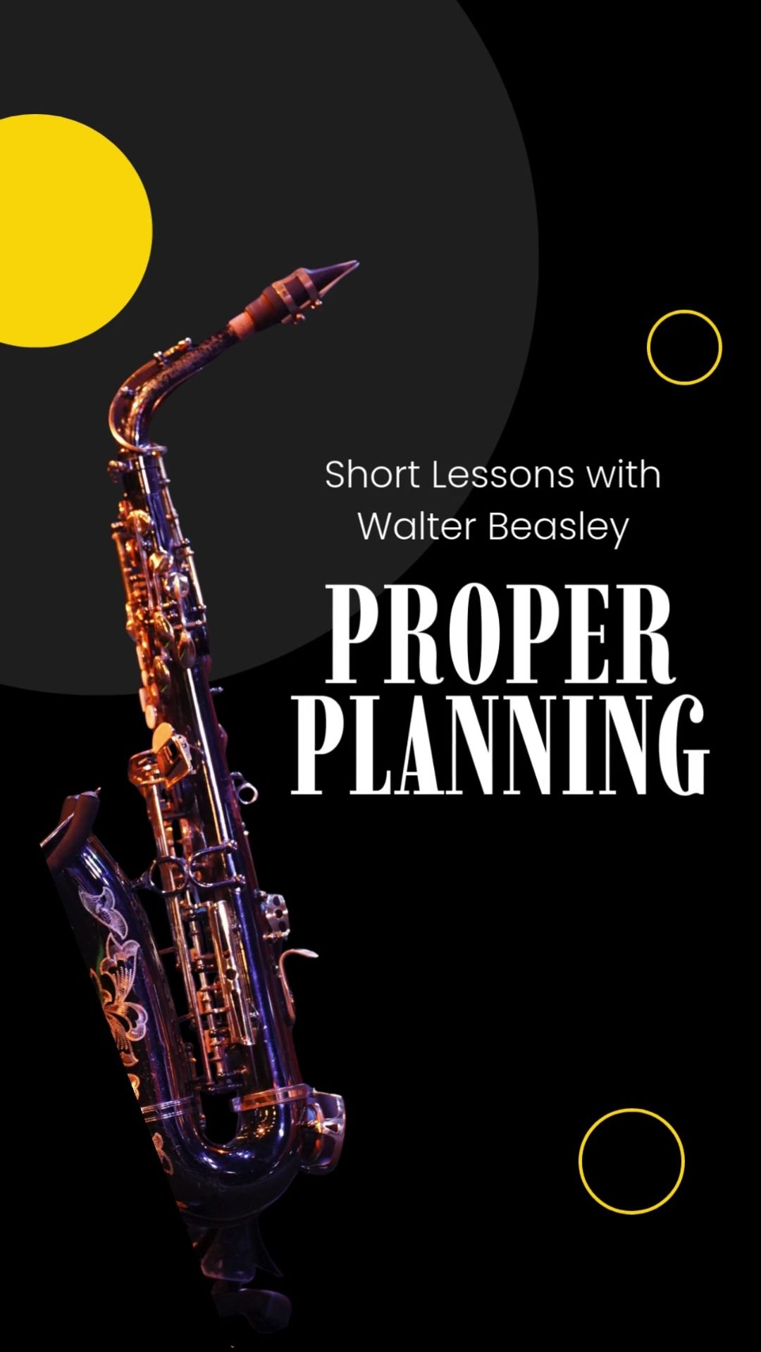 Proper Planning