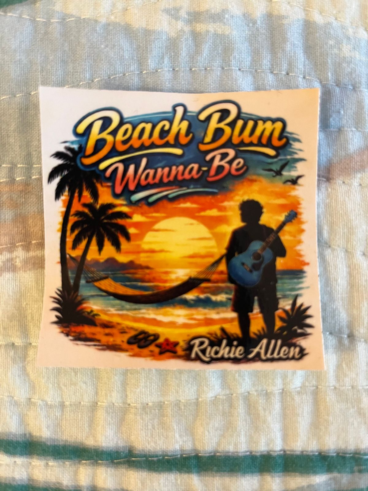 Beach Bum Wanna-Be  Sticker